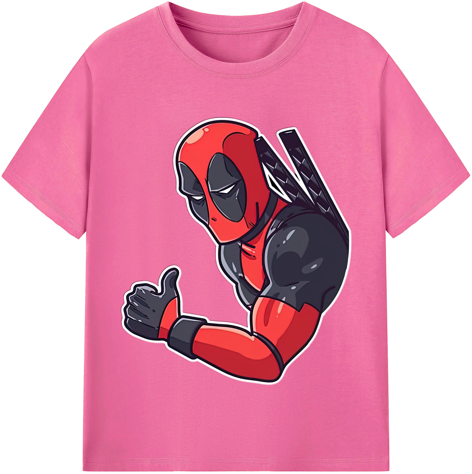 （画像用） Deadpool デッドプール レディースカジュアルプリントTシャツ（綿100％）